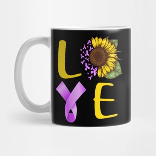 love lupus sunflower Mug